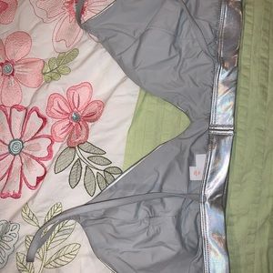 Silver metallic bralette